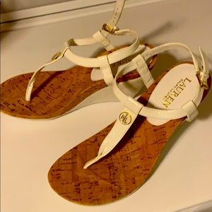 Lauren Ralph Lauren wedge sandals size 8.5